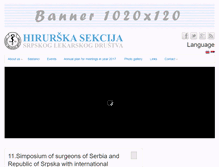 Tablet Screenshot of hirurskasekcija.org.rs